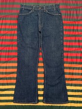 VTG LN 1979 646 Orange Tab Levis Flare Boot Jeans 31x27.5 Bell Bottom 70s 80s