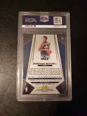 DONOVAN MITCHELL 2017/18 PANINI PRIZM SILVER RC PSA 10 GEM MINT