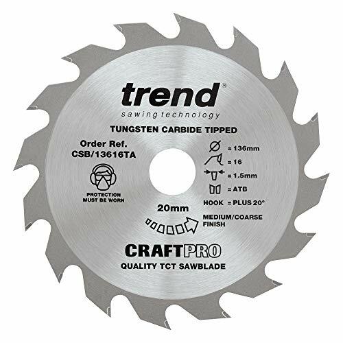 Trend CSB/13616TA Craft Saw Blade 136 x 16 Teeth x 20 Thin (R3j)