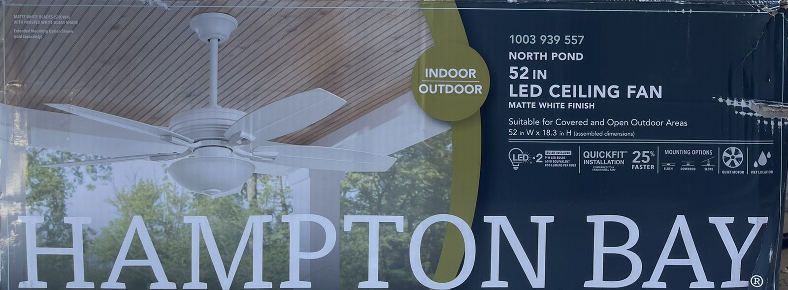 Hampton Bay 59216 52 inch Ceiling Fan 