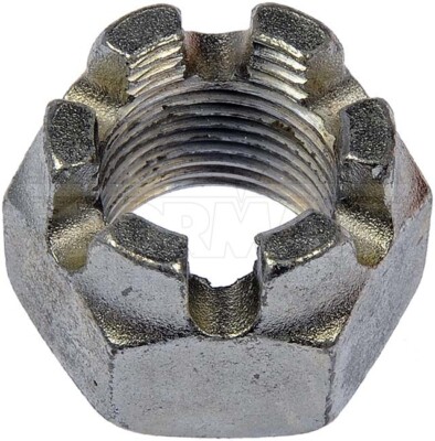 Hex Nut-Castellated-Thread Size 3/4-16, Height 1-1/8 In.