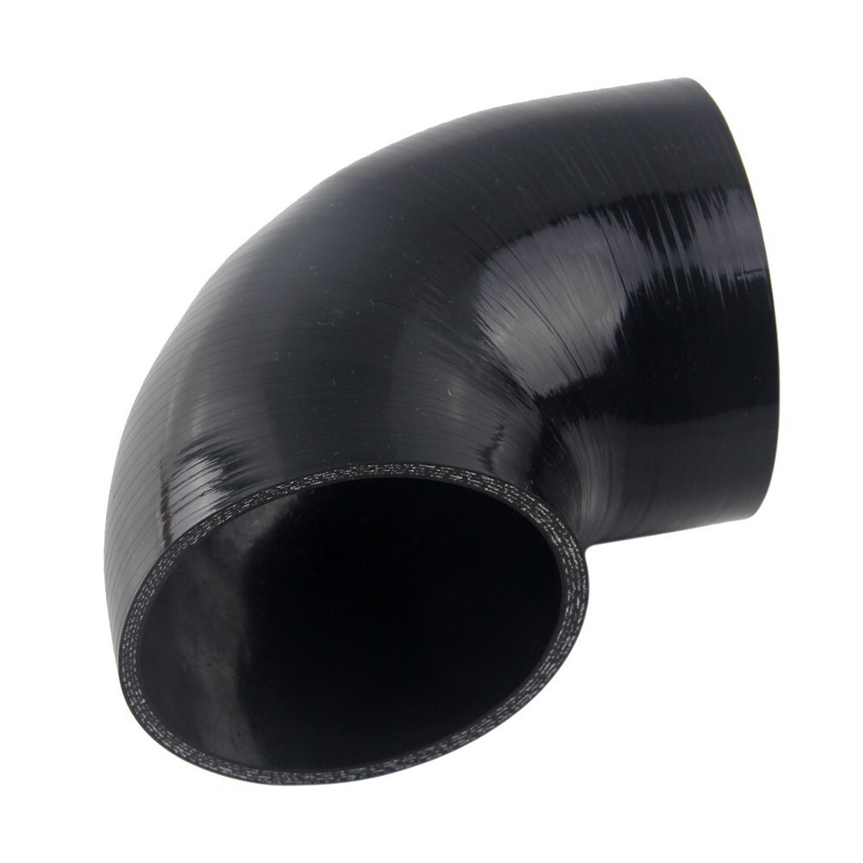 4 90 Degree Elbow Intake Auto Dynasty 4 Inches 90 Degree Elbow Turbo /Intercooler/Intake Piping Coupler Silicone Hose (Black 4 In 90 Degree Silicone Elbow - Foto 10