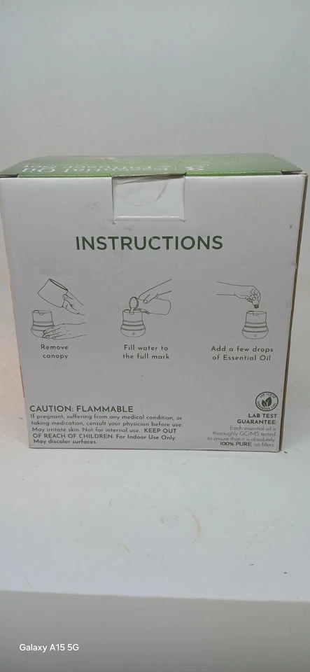 Scentsationals Diffuser 100% Pure Essential Oil 3 Piece Set w/Lemon and Orange - Image 3 of 4