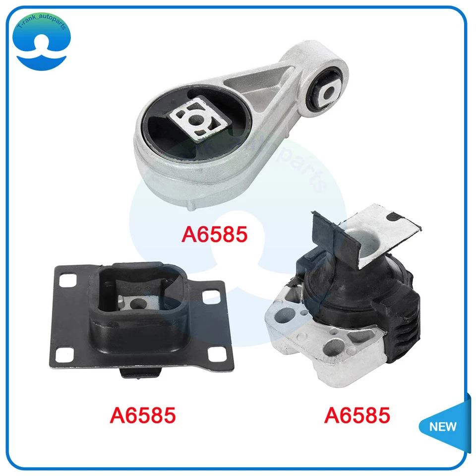 Juego de 3 soportes de motor y transmisión automática para Ford Focus 2005-2007 Foto 2 de 4