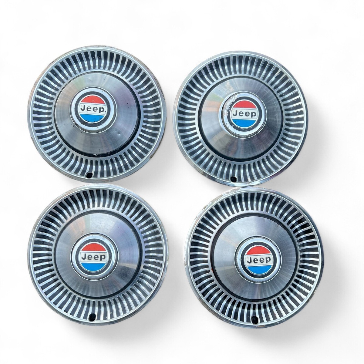VTG 1970's Jeep Jeepster Cherokee Wheel Hubcaps (4) 14.5” | eBay