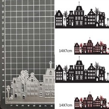 House Building DIY Metal Cutting Dies Scrapbooking Stencils Paper Card Template