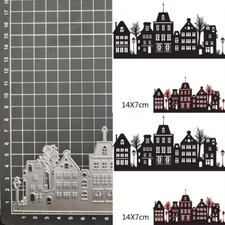 House Building DIY Metal Cutting Dies Scrapbooking Stencils Paper Card Template