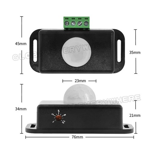 DC 12V-24V 8M Automatic Infrared PIR Motion Sensor Detector Switch For LED light - Picture 9 of 13
