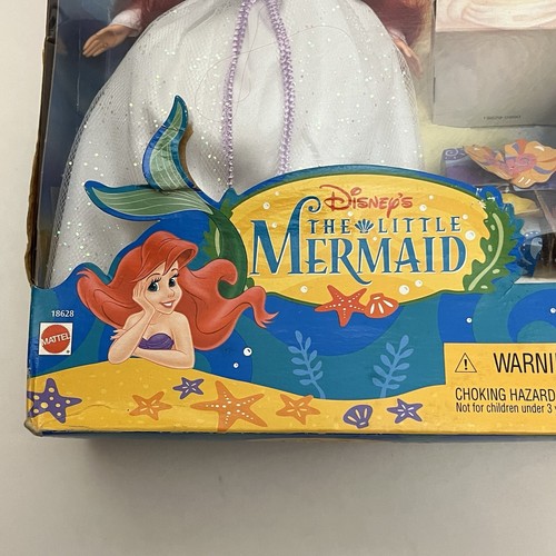 NIB Disneys The Little Mermaid Ariel Ocean Bride Doll Mattel Collectible Figure - Picture 5 of 17