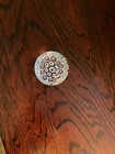 Small Millefiori Clear Glass 1.5” Paperweight Red Blue White — photo 3