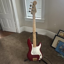 1983 Fender Precision Elite i Candy Apple Red Electric Bass Made In USA