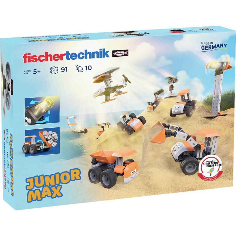 Coffret fischertechnik Junior Max à offrir pour un anniversaire dès 5 ans