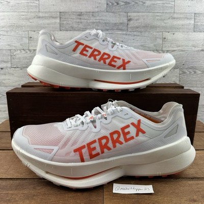 Adidas Terrex Agravic Speed Ultra Trail Shoes White Orange IH3764 Men Size 12.5