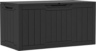 #ad #ad 100 Gallon Outdoor Storage Box Large Water Resistant Resin Deck Box Indoor Out $176.99