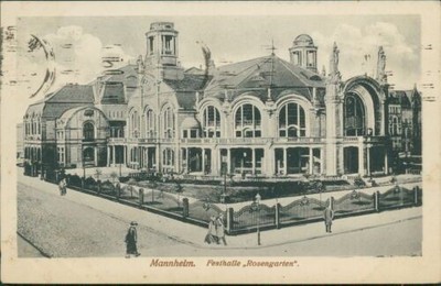Postcard Mannheim Festhalle Rosengarten 1919 (No.9330)