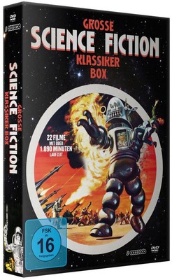 8 DVDs Die große Science Fiction Klassiker Box 