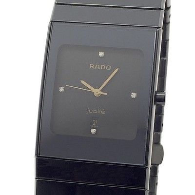 RADO (revisioned & almost new) L 31x27mm Diastar Ceramica Jubile Gold Diamonds