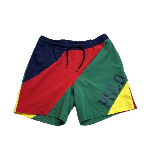 Polo Ralph Lauren Boys' Traveler Stretch Swim Trunks Big Kid Size Medium 10-12