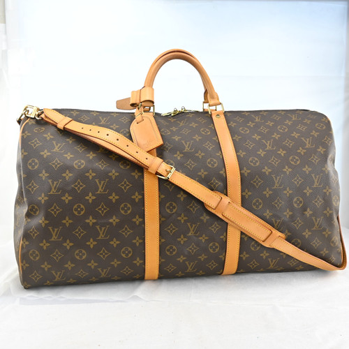 Auth Louis Vuitton Monogram Keepall Bandouliere 60 M41412 Boston Bag A4223GC805
