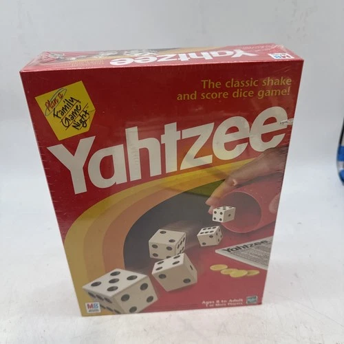Vintage 1998 Yahtzee Dice Game Board Game Family Milton Bradley BRAND NEW SEALED
