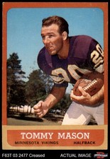 1963 Topps #99 Tommy Mason Vikings Tulane 3 - VG