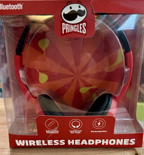 Pringles Wireless Bluetooth Headphones in Red - Picture 1 of 1
