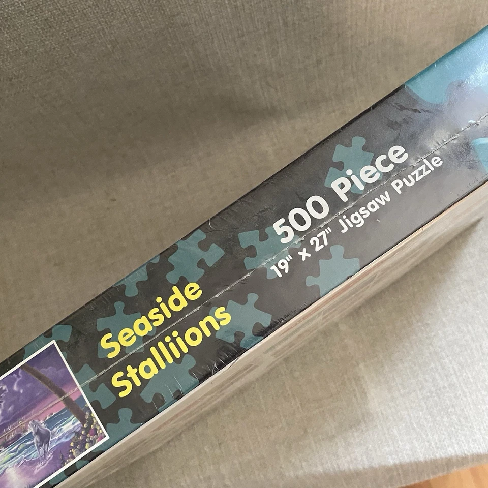 Melissa & Doug Seaside Stallions Jigsaw Puzzle 500 piece 19"x 27" New Sealed - Image 3 of 4