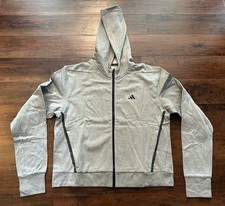 Adidas Women  s Game  Go Training Full Zip Hoodie Hoody JC9996 Gray Small S