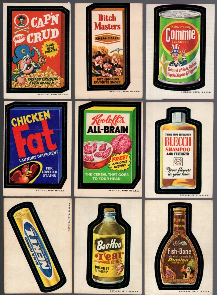 1973 Topps Wacky Packs Series 2 Complete Set 33/33 Packages VG RUN TONY GURGLE - Image 2 of 4