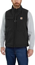 Carhartt Men's 104999 Super Dux Relaxed Fit Sherpa-Lined Vest - Black, Size 2XL
