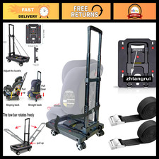 Airport Car Seat Dolly - Lightweight, Portable Luggage Cart for Travel, Black