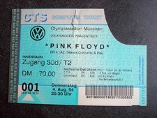 Pink Floyd – altes Konzertticket Olympiastadion München 4.8.1994