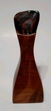 Vintage California Redwood Burl Wood Vase Beautiful Wood Grain signed