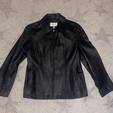 Vtg Women s Genuine Leather Jacket Worthingtob Large