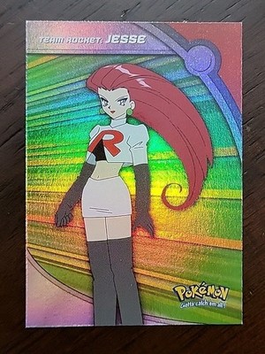 LP! RAINBOW HV2 JESSE 2000 Topps Pokemon Series 2 TV AnimationEdition 