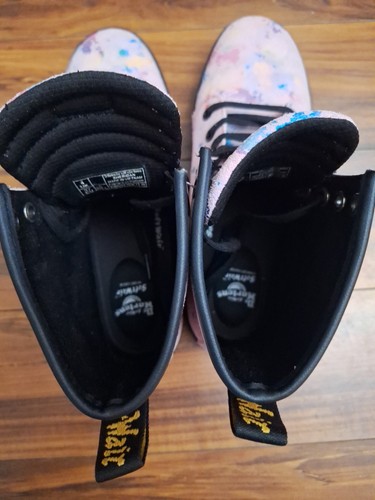 Doc Dr. MARTENS Tie Dye COMBAT Boots Size 6 Or Eur 37 READ - Bild 5 von 14