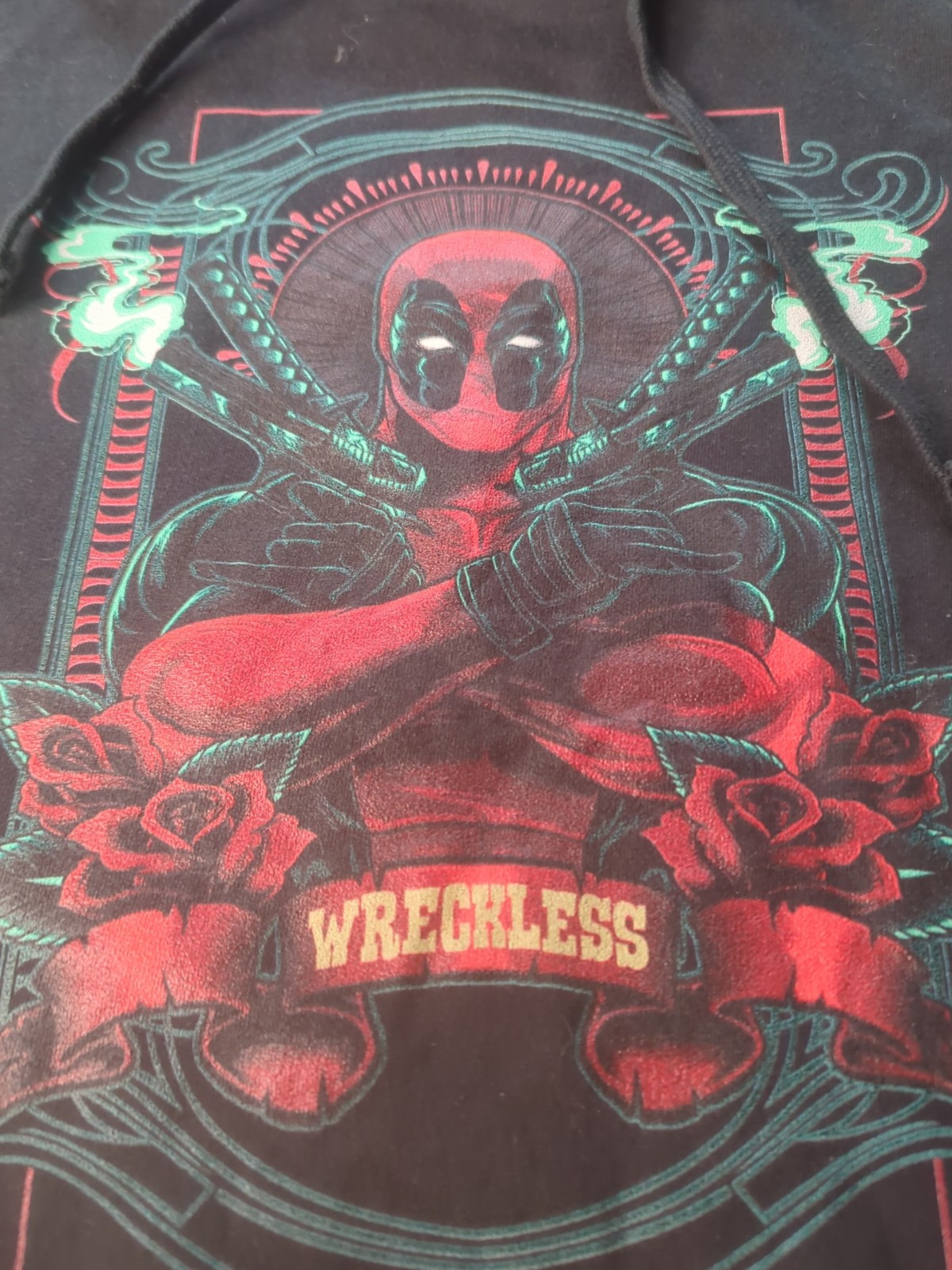 Extra Large Marvel Deadpool Hooded Sweatshirt - image 4