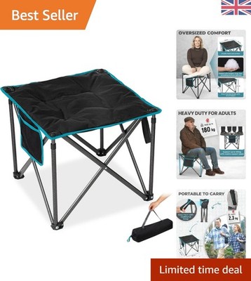 Übergroßer faltbarer Campinghocker mit 240GSM gepolsterter Sitzfläche - leichtes Design