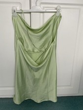 New Daisy Street Urban Outfitters Lime Green Backless Silky Dress Size 10