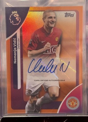 2025-26 Topps Premier League Auto Nemanja Vidic Manchester United /25 #AC-NV