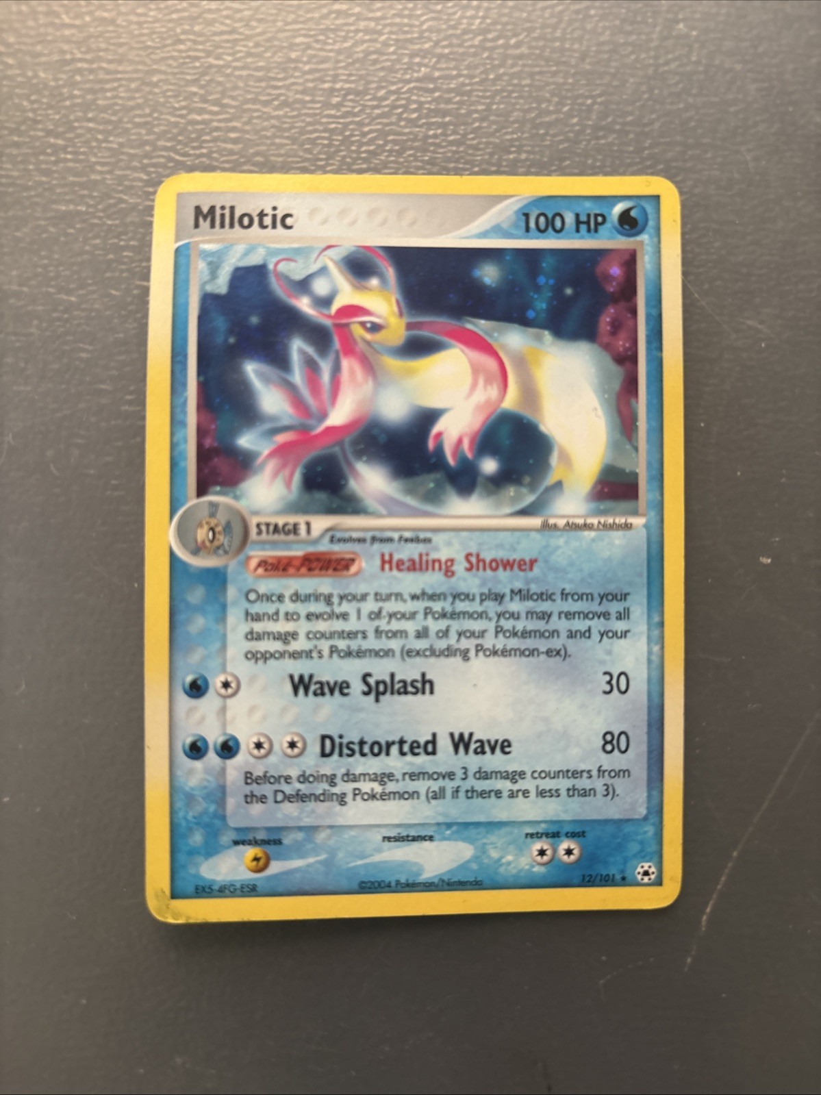 Pokemon Holo Milotic- EX Hidden Legends- 12/101- NM