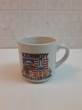 Vintage Kennedy Space Center Souvenir Coffee Cup Mug Space Shuttle NASA