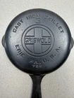 Vintage GRISWOLD Cast Iron SKILLET Frying Pan # 3 LARGE BLOCK LOGO 709