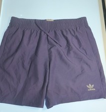 Adidas Men's Originals Solid Trefoil Swim Wear Shorts Multi Sizes Tech Purple