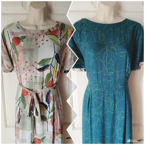 White Stuff Reversible Dress Green/Multi, Size 16, Two Dresses In One! - Picture 1 of 5