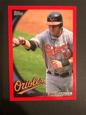 2010 Topps Factory Set Red Parallel #653 Nolan Reimold Orioles 195/299