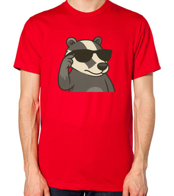 Cooles Dachs trägt Sonnenbrille Unisex T-Shirt
