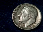 SILVER ROOSEVELT DIME: 1952-P IN VERY FINE PLUS CONDITION!