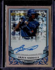 2024 Topps Bowman Sterling Arjun Nimmala Auto /15 #PA-AN