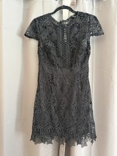 Zara Basic Collection Lace Black Floral Dress Size Medium